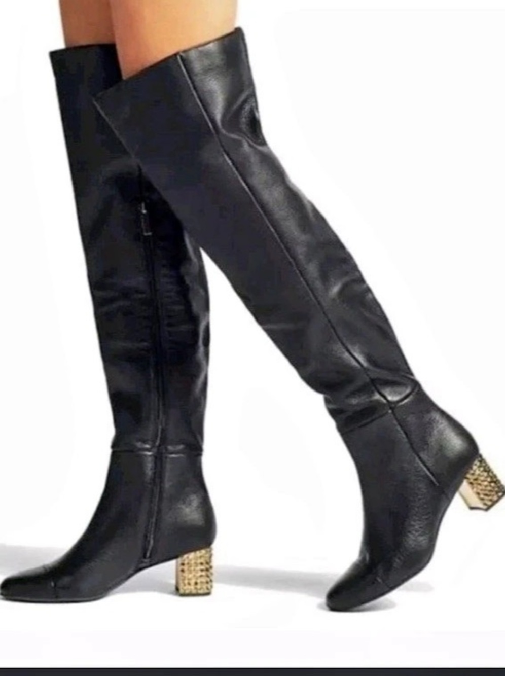 Kurt Geiger Mayfair Over-the-Knee Black Boots